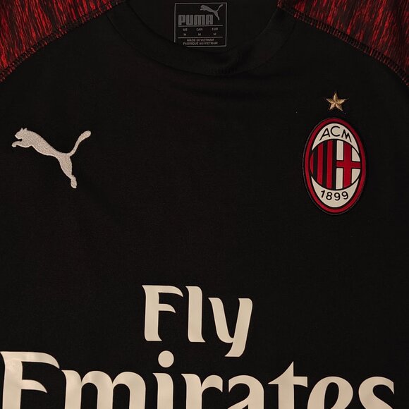 AC Milan 2018-2019 Third Jersey Kit Puma Size M Fly Emirates Serie A Soccer - Picture 4 of 14